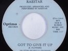 Funk Boogie 45 RAESTAR Got To Give It Up OPTIMA HEAR