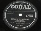 Coral Q.72333 Buddy Holly EARLY IN THE MORNING / NOW WE’RE ONE 78 R.P.M 1958