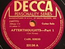 78 RPM Carl Kress-Afterthoughts Parts 1-3 Decca 23136 jazz guitar in E HEAR MP3