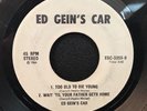 ED GEIN'S CAR Brain Dead Baby 45 Ep EGC Records VG To VG+ RARE HARDCORE PUNK