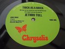 Jethro Tull THICK AS A BRICK UK LP 1ST PRESS WHITE i  - VAULT COPY MINT - LISTEN