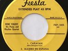 * RENE TOUZET Caravan EP EXOTICA MAMBO LATIN JAZZ TITTYSHAKER Fiesta 45 HEAR