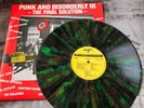 RARE PUNK LP - PUNK AND DISORDERLY III - THE FINAL SOLUTION Green Marbled Vinyl