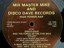 1980 - DISCO DAVE AND THE FORCE OF THE FIVE MCS - HIGH POWER RAP - CRASH CREW