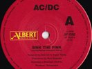 AC/DC ORIG OZ 45 Sink the pink / Back in business EX ’85 Red Albert AP1590