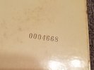BEATLES WHITE ALBUM 2LP APPLE SWBO101 EXT RARE LOW #0004668 (1968 1st PRESSING)