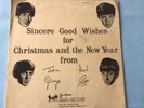 THE BEATLES -First Christmas Record- 1963 Fan Club -  - Signed