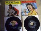 ANNETTE- 2 ORIGINAL PICTURE SLEEVE PS 45'S- MONKEYS UNCLE & DREAM BOY- ROCK