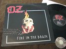 LP OZ Fire in the Brain Sweden 1983 +Beiblatt | M- to EX