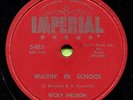 RICKY NELSON (Stood Up / Waitin' In School)  ROCKABILLY 78 RPM  RECORD