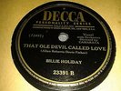 BILLIE HOLIDAY : THAT OLE DEVIL CALLED LOVE / LOVER MAN.  US 78rpm (1944)
