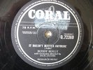 BUDDY HOLLY CRICKETS 78 RPM: IT DOESN'T MATTER ANYMORE / RAINING IN MY HEART