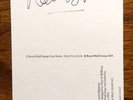 KATE BUSH AUTOGRAPH
