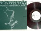 BEN WEBSTER BLOW BEN, BLOW ODEON OP 80116 Japan Promo Red Vinyl LP