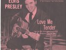 ELVIS PRESLEY--PINK VARIATION PICTURE SLEEVE + 45---(LOVE ME TENDER)--PS--PIC--