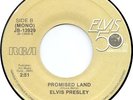 Elvis Presley:  Blue Suede Shoes / Promised Land (unique Canadian 45)