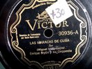 ENRIQUE BRYON Y SU ORQUESTA VICTOR 30936 CUBA 78 RPM RECORD PLAYS V+