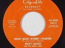 Funk/Modern Soul 45 - Ricky Lance - Right Back Where I Started - City-Lite - mp3