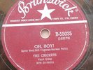 THE CRICKETS (w/ Buddy Holly) Oh Boy / Not fade away CANADA 1958 ROCK 78