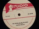 DENNIS BROWN No Man Is An Island STUDIO ONE REGGAE DANCEHALL 12