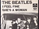 Beatles: I Feel fine / She's A woman. EX Danish purple label RARE issue
