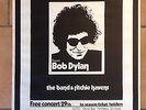 Rare 1969 Isle of Wight Festival POSTER Bob Dylan The WHO Free King Crimson Gig