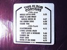SHRINK  SONGS STICKER  LED ZEPPELIN II   Hard Heavy Blues Psych PAGE Yardbirds