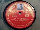 Rare 78 rpm-LOUIS ARMSTRONG - La vie en rose - C'est si bon DECCA MU 60492