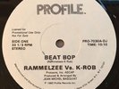 Rammelzee Vs K-Rob - Beat Bop RARE Profile Records Demo Original Pressing 12