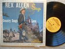 REX ALLEN sings country songs LP Vinyl Willcox Arizona