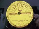 JOHNNY CASH - SUN #302 78 rpm - THE WAYS OF A WOMAN IN LOVE - BEAUTIFUL VG++ / E