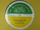 BBC 386 Transcription Disc TOP OF POPS LIVE DEEP PURPLE THE HOLLIES ARGENT