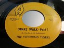 THE SWINGING TIGERS RARE EARY MOTOWN 45 TAMLA MT-54024 SNAKE WALK PART I AND 2