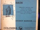 Gyorgy Sandor Bach Chromatic Fantasia Andy Warhol Cover Art LP Columbia DG VG