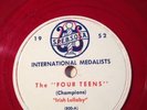 1952 BARBER SHOP SPEBSQSA 78 RPM The Four Teens - Irish Lullaby V+