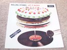 ROLLING STONES , LET IT BLEED . POSTER,INNER,1ST PRESS . LISTEN TO BOTH SIDES .