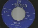DOOWOP R&B bw/ JUMP -CASANOVAS- THAT'S ALL / ARE YOU FOR REAL -HEAR- 1955 APOLLO