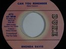 Northern Soul 45 RHONDA DAVIS Can You Remember/Long Walk On A Short Pier VG++
