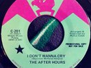 Rare Sweet Soul The After Hours I Don't Want To Cry 45 RPM