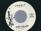 TEEN Don Miller Lute 6201 LONELY/TOO MANY FINGERS Obscure 45 Popcorn Rocker EX
