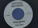 1990 DENNIS BROWN-MUSICAL HEATWAVE-CRYSTAL-REGGAE 45 7
