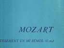 FRENCH DF 45 TRIO PASQUIER PLAYS MOZART LP:DIVERTISSEMENT EN MI BEMOL