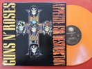 GUNS 'N' ROSES on Geffen —APPETITE FOR DESTRUCTION— 1987 lp | ORANGE VINYL | NM