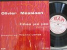 YVONNE LORIOD / MESSIAEN preludes pour piano / BAM