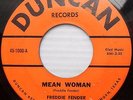 Freddy FREDDIE FENDER Rockabilly country DUNCAN 45 MEAN WOMAN b/w HOLY ONE JR440