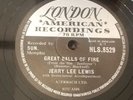 Jerry Lee Lewis Great Balls Of Fire/Mean Woman Blues London Records 78 Rpm UK