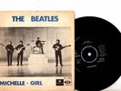 BEATLES 7 PS Michelle Sweden SD5987 RARER VARIATION Blank back COVER Swedish 45