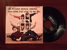 CHRISTIAN E I RAGAZZI DI PIETRA Un mondo senza amore BEAT rare Italian 45 giri