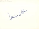 Leonard Cohen - Rare In Person Signed Card  Legendary Canadian Singer/Songwriter