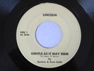BARLOW & PURE FAITH Gentle As It May Seem Lincoln Iron Butterfly Garage Psych 45